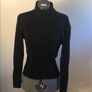 Black and Tan turtle neck with gold specs